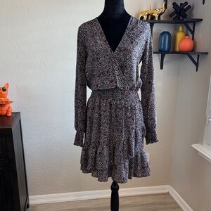 MICHAEL Michael Kors Long Sleeve Floral Dress